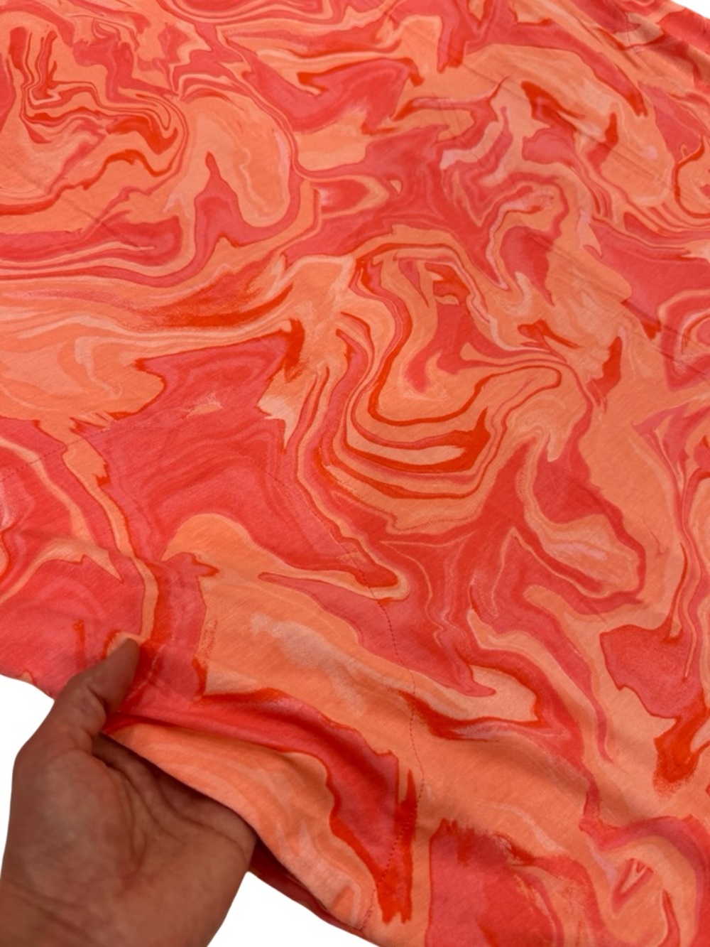 Belle by Kim Gravel Coral Pink Marble Maxi Dress - Picture 4 of 11